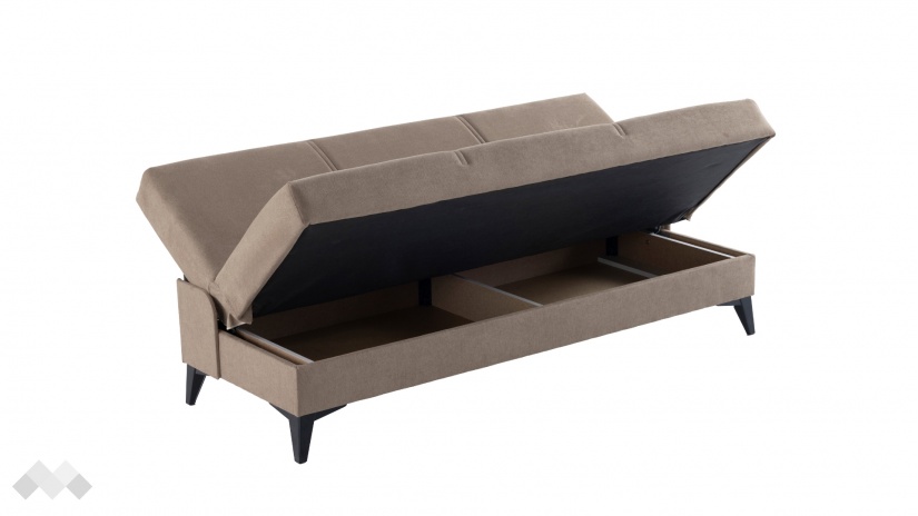 Клик-клак канапе Мерит триместни кафяв - изглед 4 - МебелМаг Клик-клак канапе Мерит триместни кафяв - изглед 4