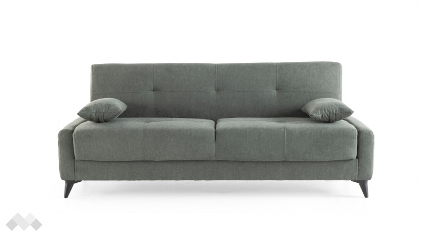 Клик-клак канапе Нейт триместни зелен - изглед 2 - МебелМаг Клик-клак канапе Нейт триместни зелен - изглед 2