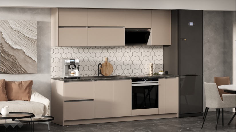 Кухня Норд А8 модулни кашмир със сиво - изглед 1