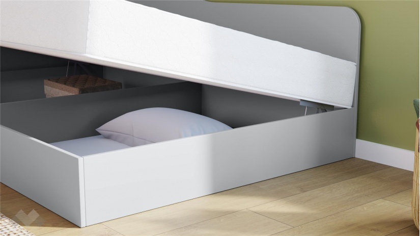 Легло 120/190 Скай с включен матрак Бонел 120/190 нардо сив - изглед 3