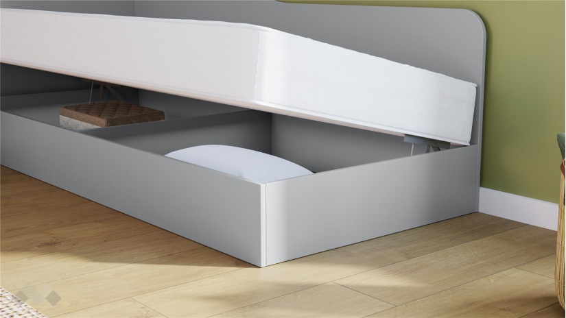 Легло 82/190 Скай с включен матрак Бонел 82/190 нардо сив - изглед 3