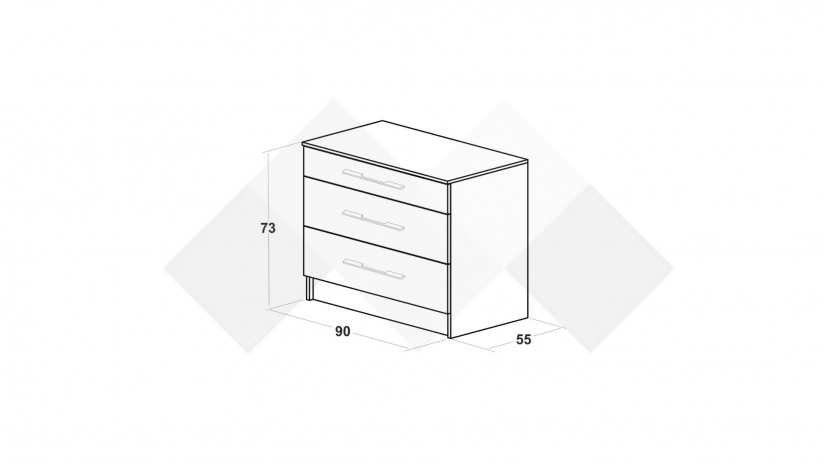 Малък скрин Калифорния бяло с бяло гланц и антик - изглед 2 - МебелМаг Малък скрин Калифорния бяло с бяло гланц и антик - изглед 2