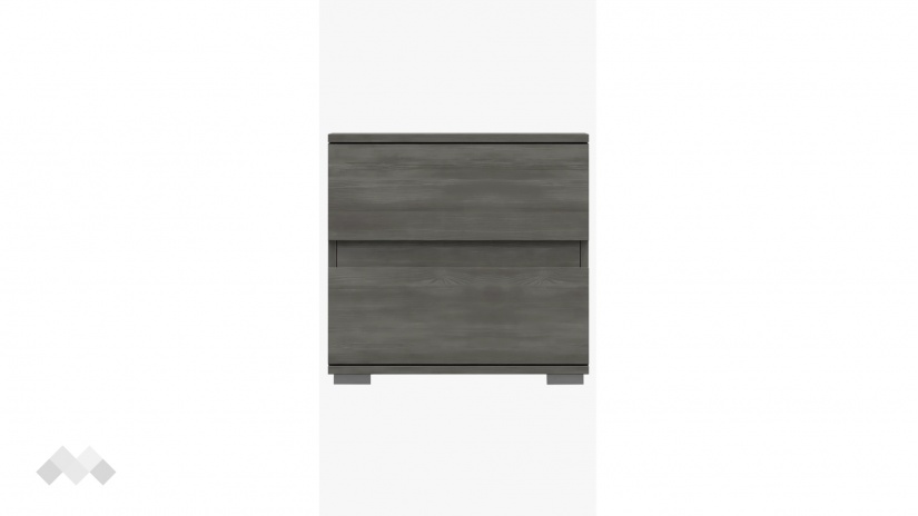 Нощно шкафче Латте тъмен норвежки бор - изглед 1