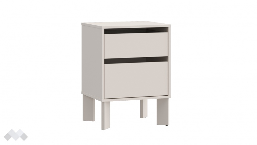 Нощно шкафче Тахо пясък - изглед 3 - МебелМаг Нощно шкафче Тахо пясък - изглед 3