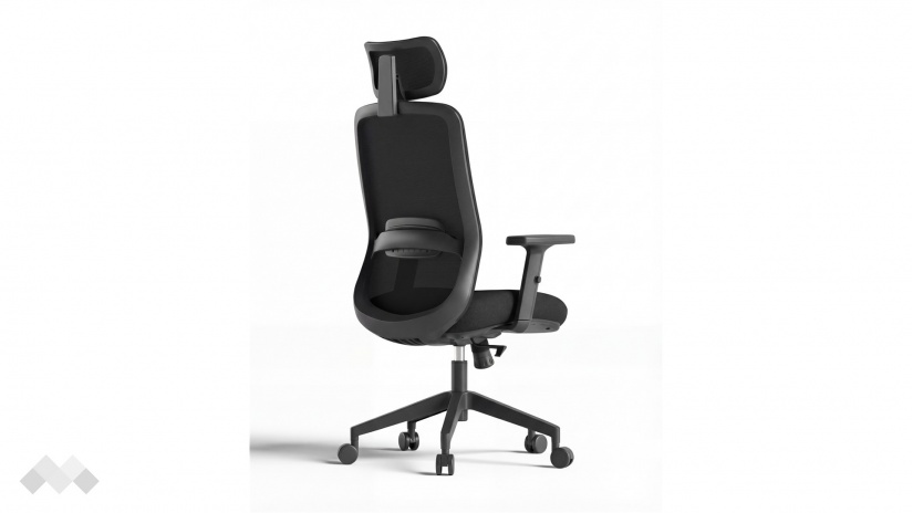 Офис стол Магнум черен - изглед 3