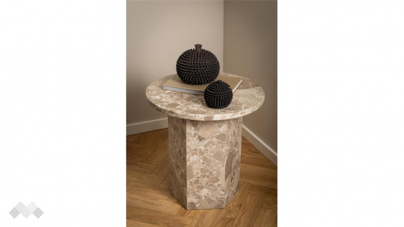 Трапезна маса Наксос неразтегателни кафяв мрамор - изглед 5 - МебелМаг Трапезна маса Наксос неразтегателни кафяв мрамор - изглед 5