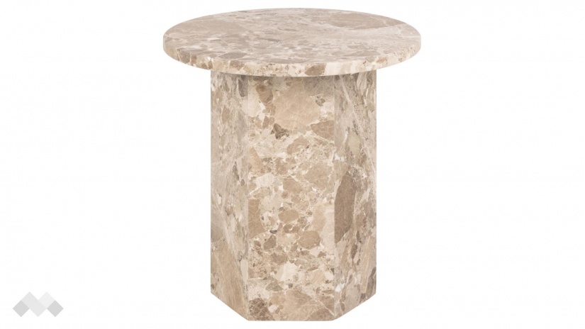 Трапезна маса Наксос неразтегателни кафяв мрамор - изглед 2 - МебелМаг Трапезна маса Наксос неразтегателни кафяв мрамор - изглед 2