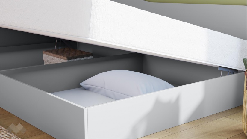 Приста с ракла 120/190 Скай с включен матрак Бонел 120/190 нардо сив - изглед 3