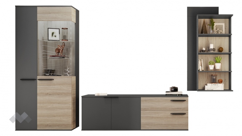 Секция Амрен модулни сонома арвен с графит - изглед 7