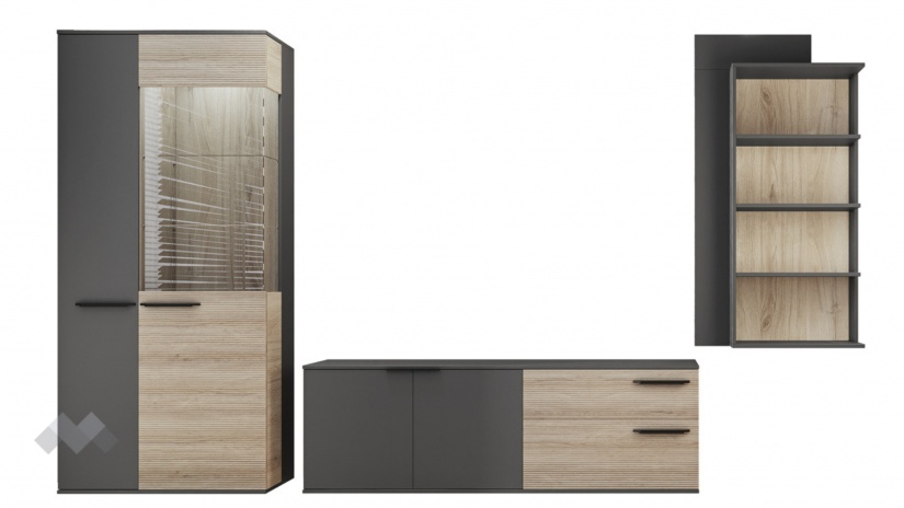 Секция Амрен модулни сонома арвен с графит - изглед 8