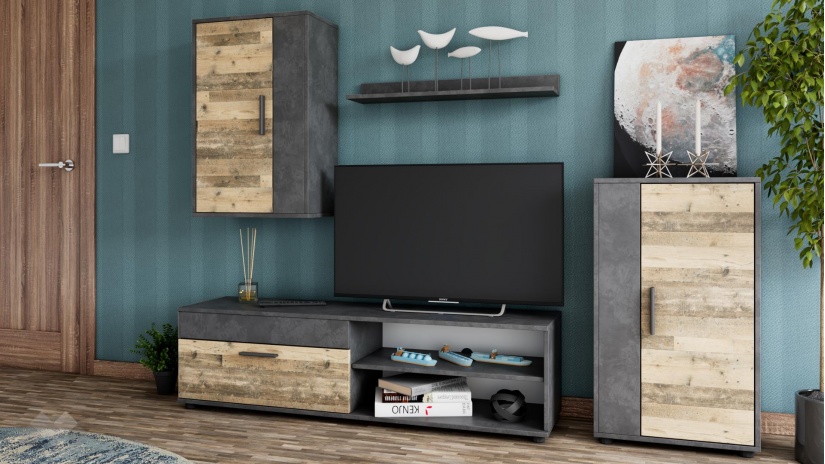 Секция Бърно модулни светъл олд стайл с матера - изглед 2