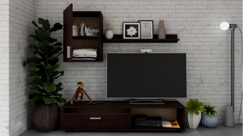 Секция Гибсън модулни венге - изглед 2 - МебелМаг Секция Гибсън модулни венге - изглед 2