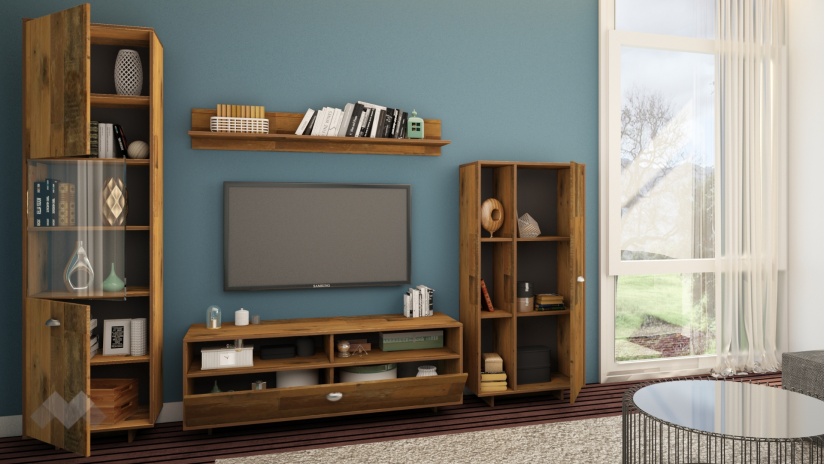 Секция Оливия модулни олд стайл - изглед 2