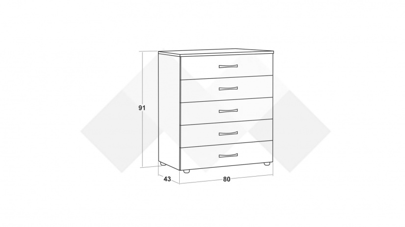 Скрин Галати дъб вотан светъл с антрацит - изглед 2