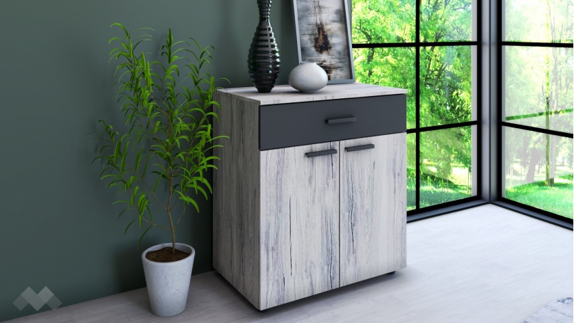 Спален комплект Дани малта с антрацит - изглед 7 - МебелМаг Спален комплект Дани малта с антрацит - изглед 7