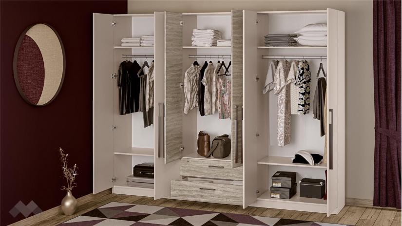 Спален комплект Керина памучно бежов с траверт - изглед 7