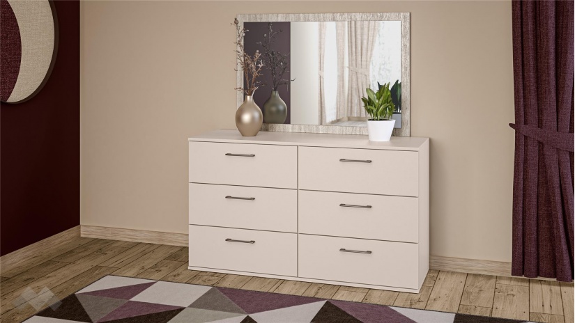 Спален комплект Керина памучно бежов с траверт - изглед 5