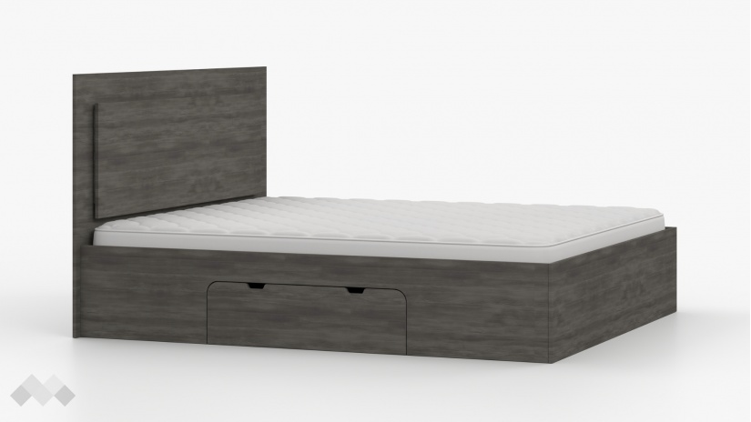 Спален комплект Латте тъмен норвежки бор - изглед 3