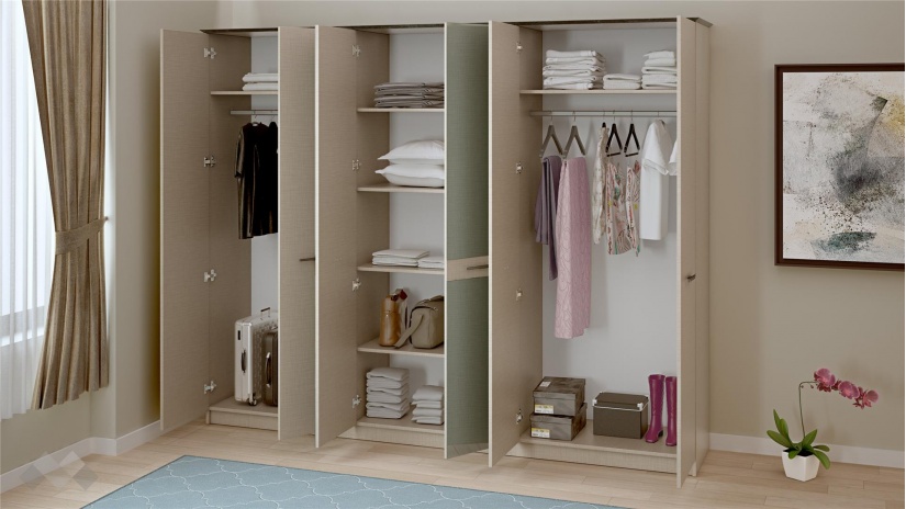 Спален комплект Салвадор памучно бежов с атрацит - изглед 7