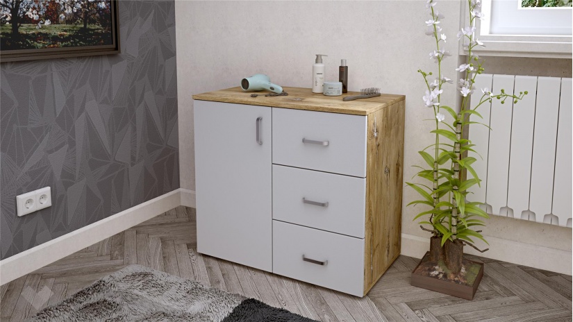 Спален комплект Селтик С2 келтски дъб със светло сиво - изглед 6 - МебелМаг Спален комплект Селтик С2 келтски дъб със светло сиво - изглед 6