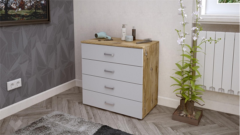 Спален комплект Селтик С3 келтски дъб със светло сиво - изглед 6 - МебелМаг Спален комплект Селтик С3 келтски дъб със светло сиво - изглед 6