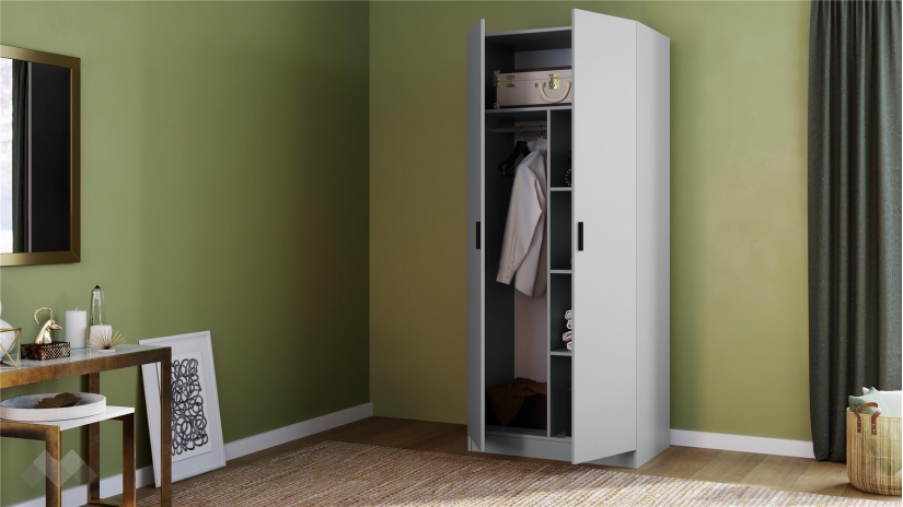 Спален комплект Скай К1 нардо сив - изглед 7 - МебелМаг Спален комплект Скай К1 нардо сив - изглед 7