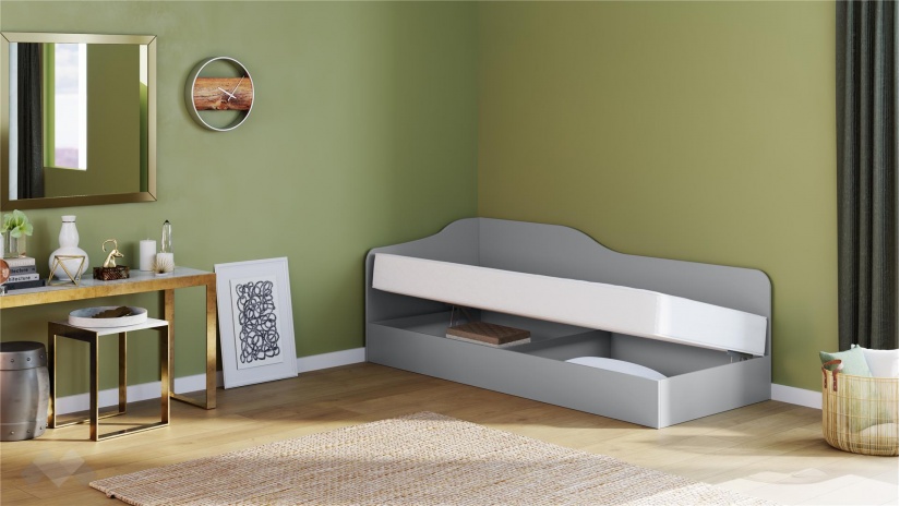 Спален комплект Скай К1 нардо сив - изглед 4 - МебелМаг Спален комплект Скай К1 нардо сив - изглед 4