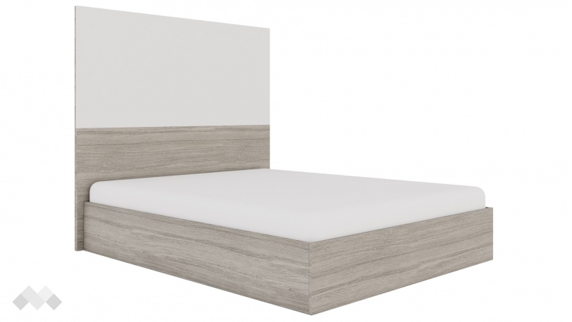 Спалня 160/200 Комо дъб ърбан ойстър с бяло - изглед 1