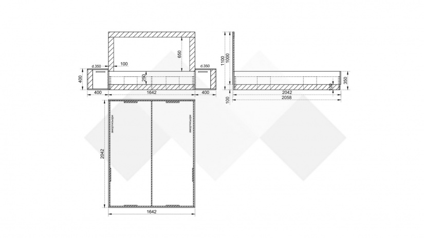Спалня с нощни шкафчета 160/200 Лориен с включен матрак Бонел 160/200 олд стайл с графит - изглед 3 - МебелМаг Спалня с нощни шкафчета 160/200 Лориен с включен матрак Бонел 160/200 олд стайл с графит - изглед 3