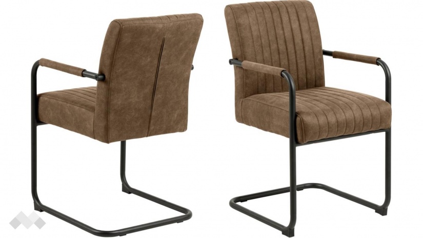 Трапезен стол Адел кафяв - изглед 2