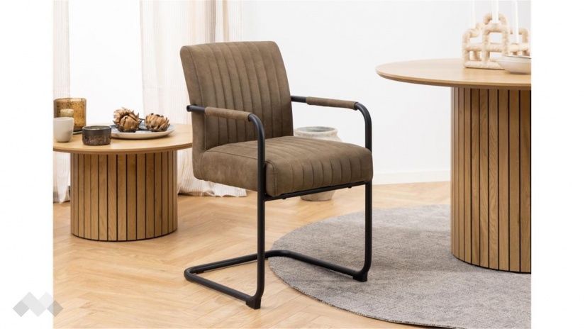 Трапезен стол Адел кафяв - изглед 4