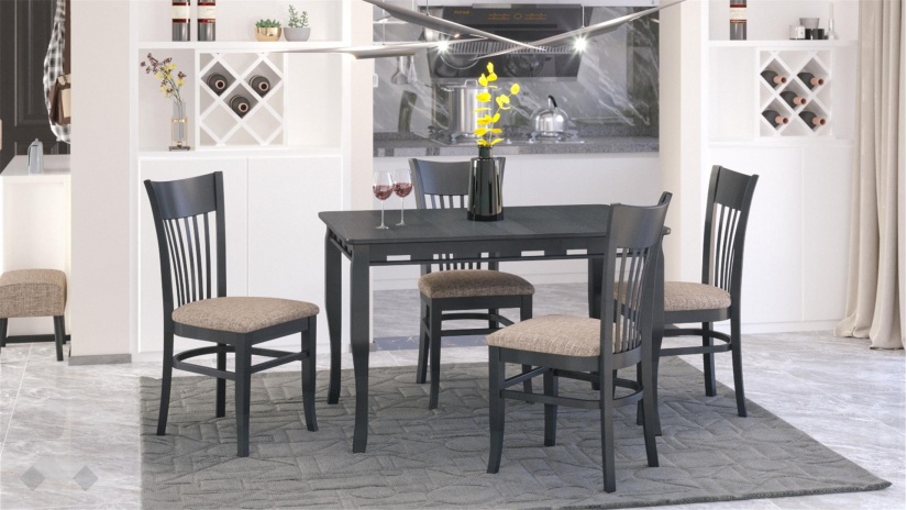 Трапезен стол Атина венге - изглед 1