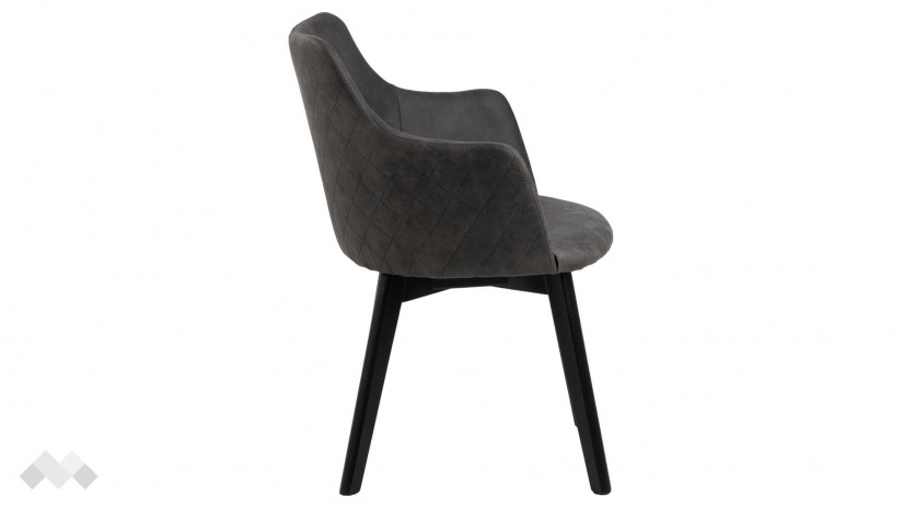 Трапезен стол Бенавио антрацит - изглед 3 - МебелМаг Трапезен стол Бенавио антрацит - изглед 3