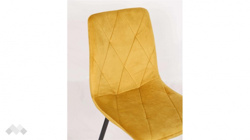 Трапезен стол Брикс жълт - изглед 6 - МебелМаг Трапезен стол Брикс жълт - изглед 6