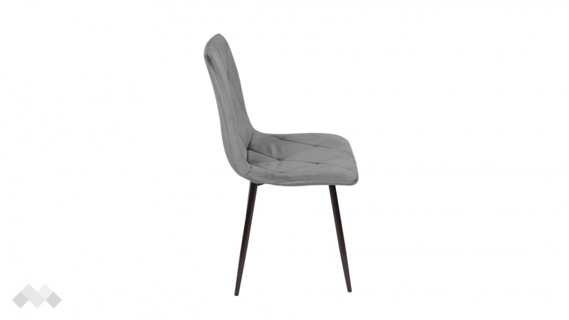 Трапезен стол Брикс сив - изглед 3 - МебелМаг Трапезен стол Брикс сив - изглед 3