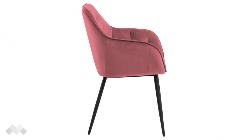 Трапезен стол Брук корал - изглед 3 - МебелМаг Трапезен стол Брук корал - изглед 3