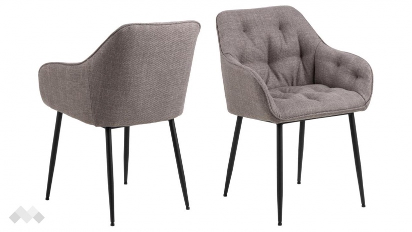 Трапезен стол Брук пепелно сив - изглед 2 - МебелМаг Трапезен стол Брук пепелно сив - изглед 2