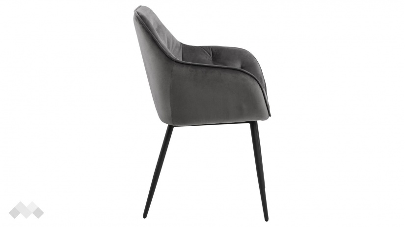 Трапезен стол Брук графит - изглед 3 - МебелМаг Трапезен стол Брук графит - изглед 3