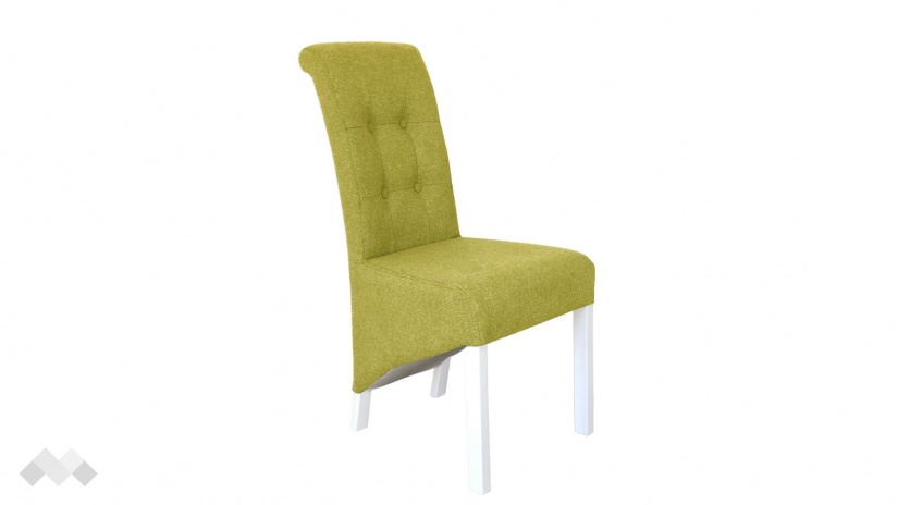 Трапезен стол Дона зелен с бяло - изглед 2 - МебелМаг Трапезен стол Дона зелен с бяло - изглед 2