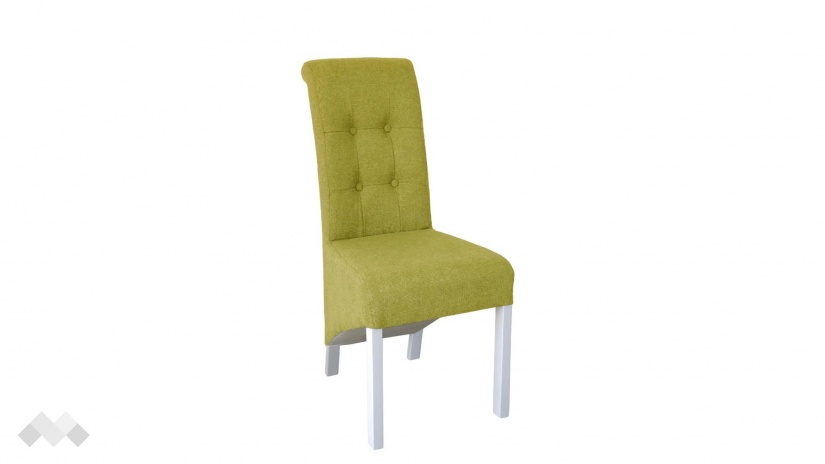 Трапезен стол Дона зелен с бяло - изглед 1 - МебелМаг Трапезен стол Дона зелен с бяло - изглед 1