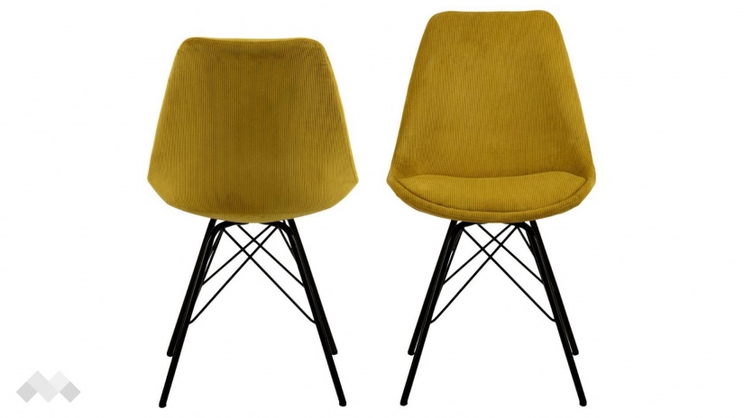 Трапезен стол Ерис жълт - изглед 1 - МебелМаг Трапезен стол Ерис жълт - изглед 1