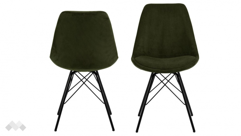 Трапезен стол Ерис маслено зелен - изглед 1 - МебелМаг Трапезен стол Ерис маслено зелен - изглед 1