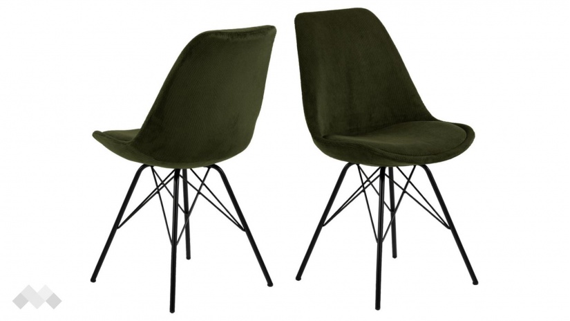 Трапезен стол Ерис маслено зелен - изглед 2 - МебелМаг Трапезен стол Ерис маслено зелен - изглед 2