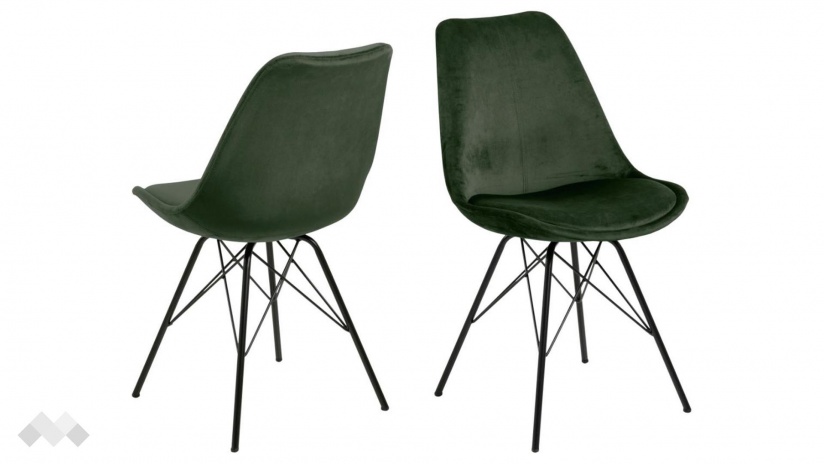 Трапезен стол Ерис зелен - изглед 2 - МебелМаг Трапезен стол Ерис зелен - изглед 2