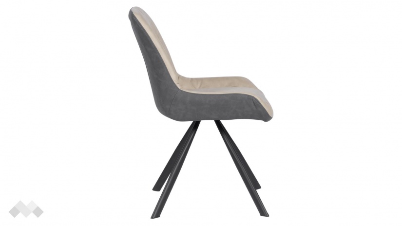 Трапезен стол Фроме бежов - изглед 3