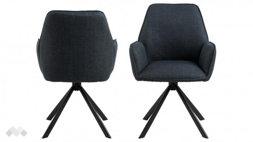 Трапезен стол Гленда антрацит - изглед 1