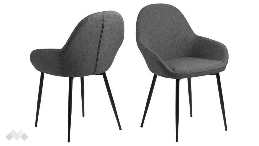 Трапезен стол Кандис сив - изглед 2 - МебелМаг Трапезен стол Кандис сив - изглед 2