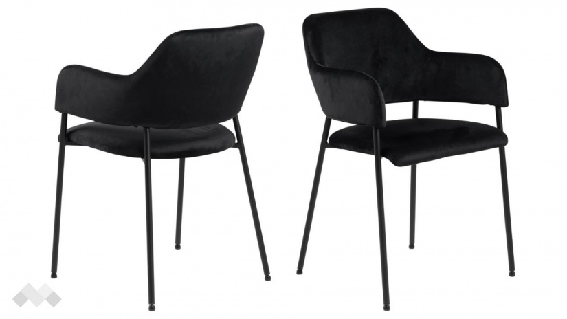 Трапезен стол Лима черен - изглед 2 - МебелМаг Трапезен стол Лима черен - изглед 2