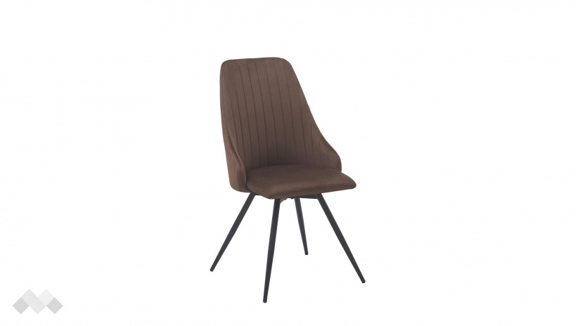 Трапезен стол Лиора кафяв - изглед 1