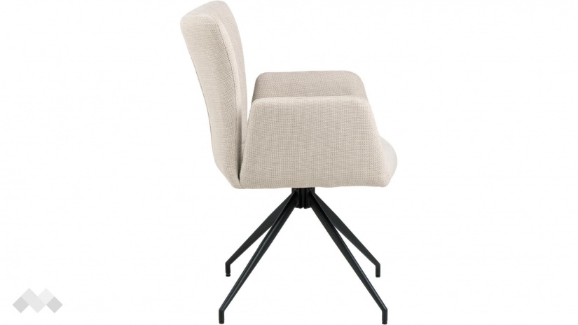 Трапезен стол Лора бежов - изглед 3